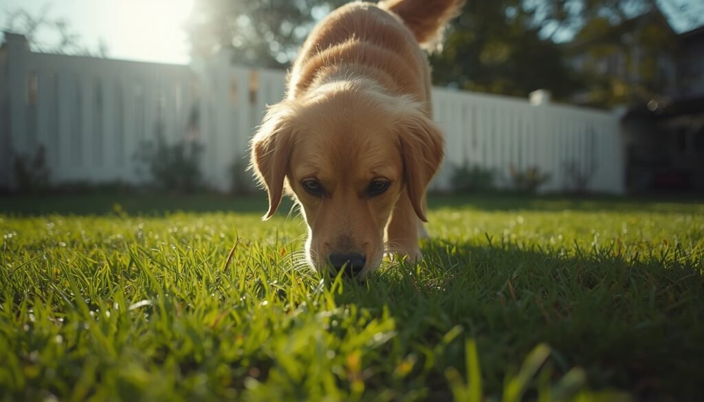 why do dogs eat grass
