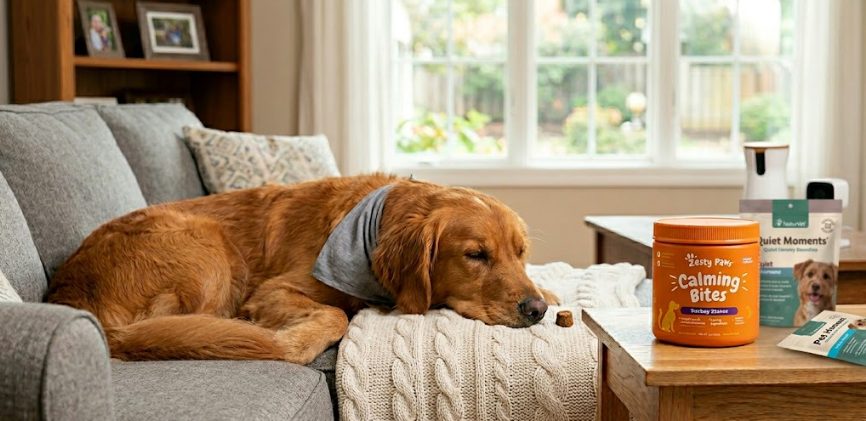 best calming treats for dogs zesty paws