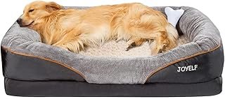 Joyelf Orthopedic Memory Foam Dog Bed with Toy