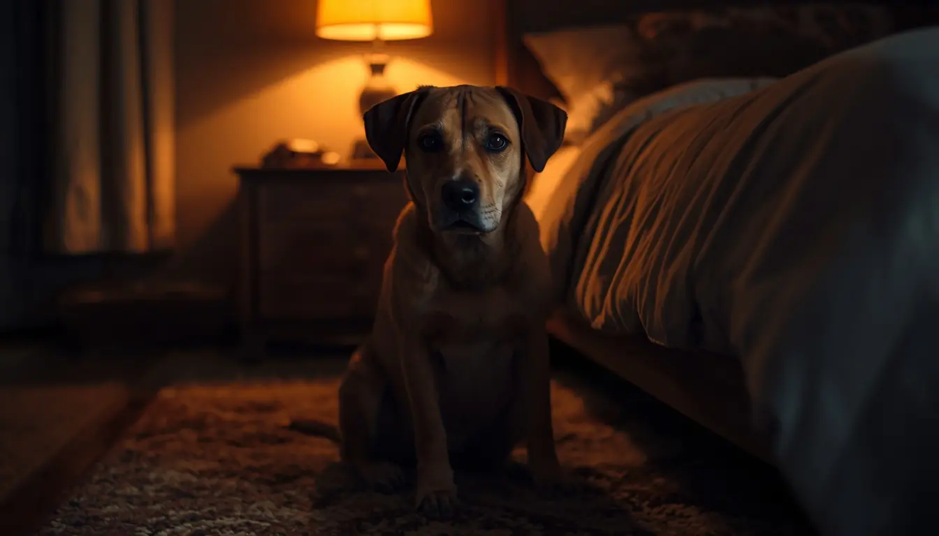 dog restless at night
