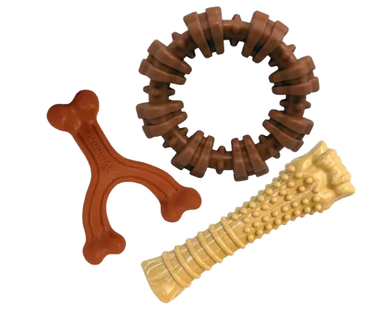 Nylabone Power Chew customer favorites durable dog chew toys 3 count pack